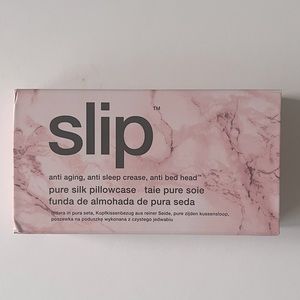 Slip Silk pink marble KING pillowcase